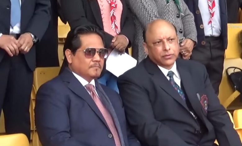 Political clothing largely depends on the context, political idealism and interpretation. In the North East, the western clothing of male political leaders is a common practice.