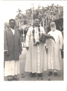 Nuncio with Bishop Marengo and Bishop Mamalassery