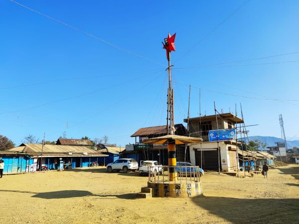 The marketplace in Pungro town in Kiphire district.