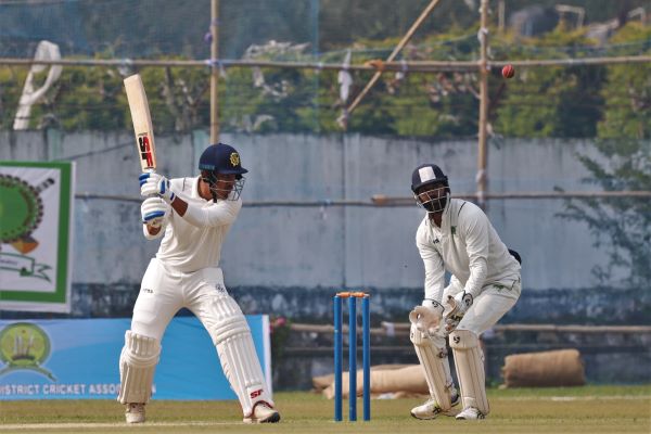 Tripura's MB Mura Singh plays a shot. Photo sourced