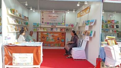 The Sindhi book stall at the Shillong Book Fair on Friday. Photo by MM