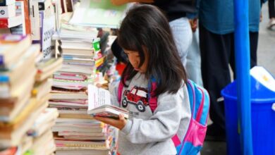 A young reader at the Shillong Book Fair last month. Photo by NBT