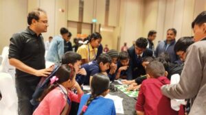 Sagar Shah with participants at the workshop in the city. Photo by MM