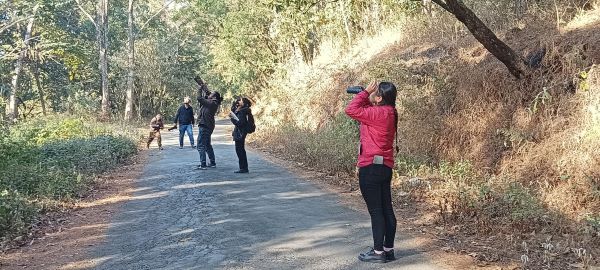 The birders in Shillong on Saturday. Photo by MM