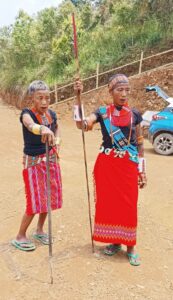 Elderly women in the traditional dress at Kamhua Noknu in Longding, Arunachal Pradesh. Photo by MM
