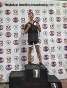 Gold medallist Abdul Sangma. Photo from Facebook