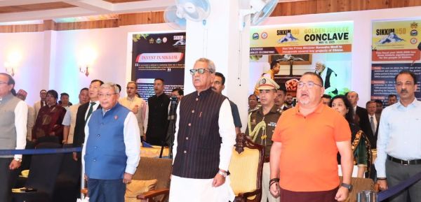 Dignitaries at the Sikkim @50 Conclave. Photo sourced
