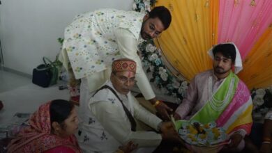 A video grab of a moment from Raja's wedding. Sourced from Swati Shaiwal in arrangement with Raja's family in Indore