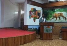 A file photo of Gnaneswar Ch of Madras Crocodile Bank Trust in Kaziranga. Photo by MM
