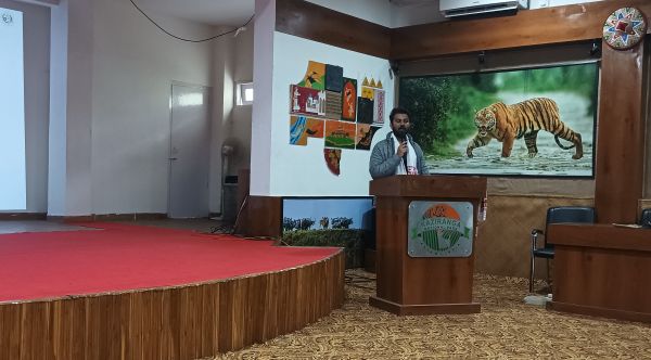 A file photo of Gnaneswar Ch of Madras Crocodile Bank Trust in Kaziranga. Photo by MM