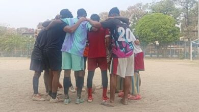 The children of Sonagachhi sex workers after the training session at a football ground in North Kolkata. Photo by MM