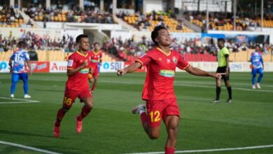 A moment of joy from Shillong Lajong's last victory. Photo sourced