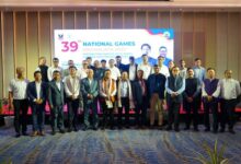 The delegation for the National Games meeting. Photo sourced