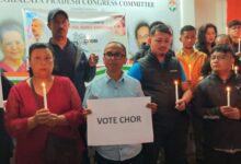 MPCC candlelight protest in the city. Photo by MM