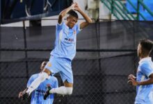 SPL 2025: Laitkor's Freelyson Tariang celebrates his first goal. Photo sourced