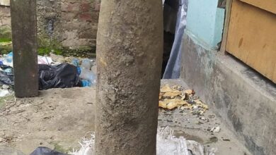 The 45-kg artillery shell from the WW II period found in Manipur. Photo sourced