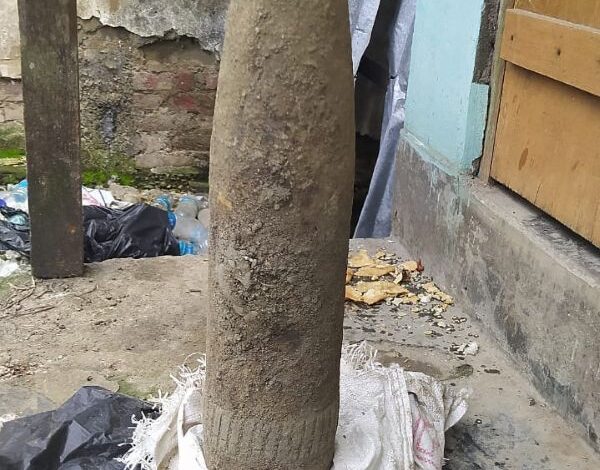 The 45-kg artillery shell from the WW II period found in Manipur. Photo sourced