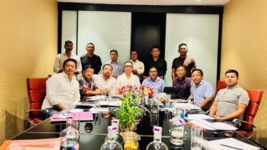 Meeting of North East Zone state representatives, with MCA Honorary Secretary Rayonald Kharkamni and Honorary Treasurer Dhrubajyoti Thakuria. Photo sourced