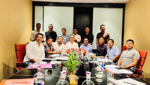 Meeting of North East Zone state representatives, with MCA Honorary Secretary Rayonald Kharkamni and Honorary Treasurer Dhrubajyoti Thakuria. Photo sourced