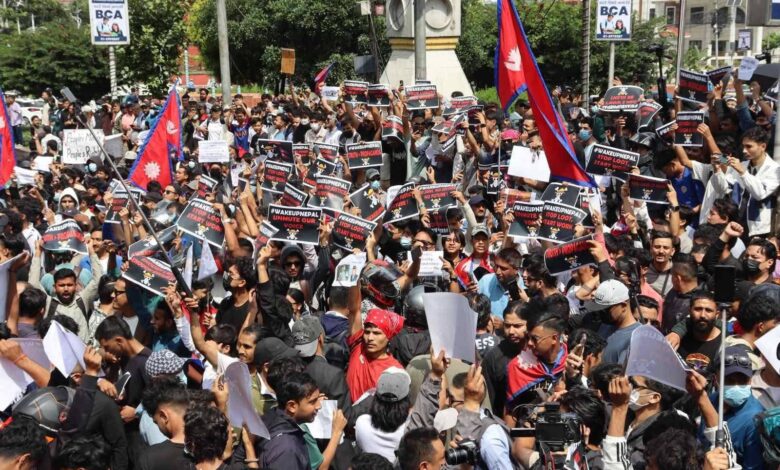 Nepal protest image courtesy: X handle of @NepalsRhinoArmy