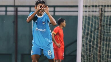 SPL 2025: Rangdajied United's RT Hanson Pdang celebrates scoring. Photo sourced