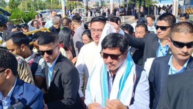 Conrad Sangma in Imphal on Thursday. Photo sourced