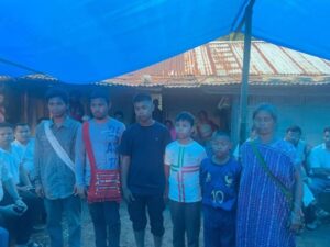 The family of Oriwell Timung, who died on October 9. Photo shared by KSA