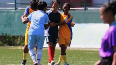 MWSL 2025: Players of Lapalang and Laitkor embrace after the match. Photo sourced
