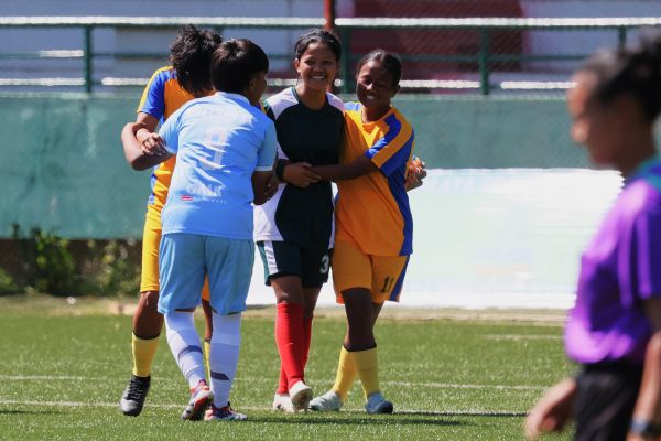 MWSL 2025: Players of Lapalang and Laitkor embrace after the match. Photo sourced