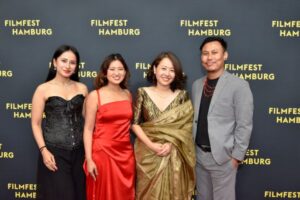 Mikhail Marak with the team members of 'Shape of Momo'. Photo sourced