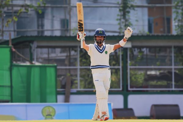 Meghalaya's Kishan Lyngdoh celebrates his half-century. Photo sourced