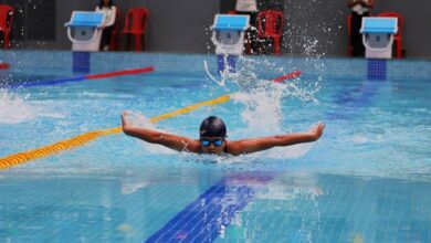 Nazareen Pariong, winner of the 200m individual medley Group B girls. Photo sourced