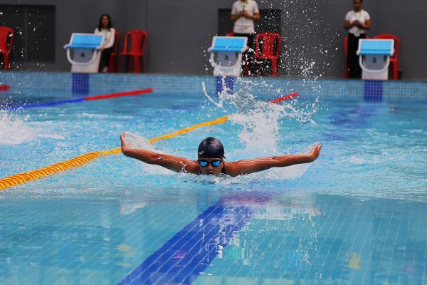 Nazareen Pariong, winner of the 200m individual medley Group B girls. Photo sourced