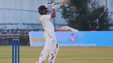 Ranji Trophy: A file photo of Ajay Duhan. Ajay hit a maiden first-class century.