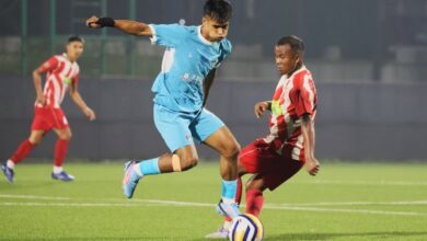 SSA Super Cup 2025: Rangdajied United's Stephanson Pale (left) in action. Photo sourced