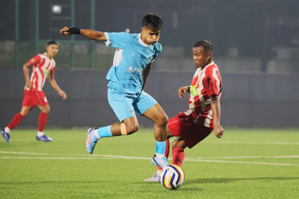 SSA Super Cup 2025: Rangdajied United's Stephanson Pale (left) in action. Photo sourced