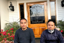 A file photo of Borun Thokchom (right) and James Khangenbam in Shillong.