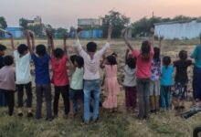Children in the Indore tribal settlement. Photo by author