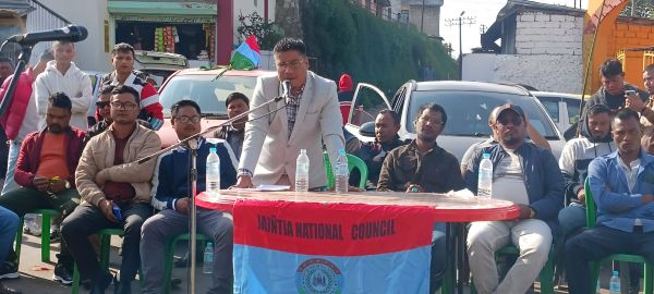 A file photo of JNC members holding a meeting to discuss issues related to the Pnar language. Photo sourced