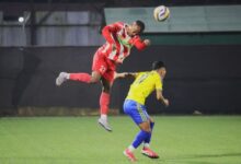 Langsning in red, Meghalaya Police in yellow-blue. Photo sourced