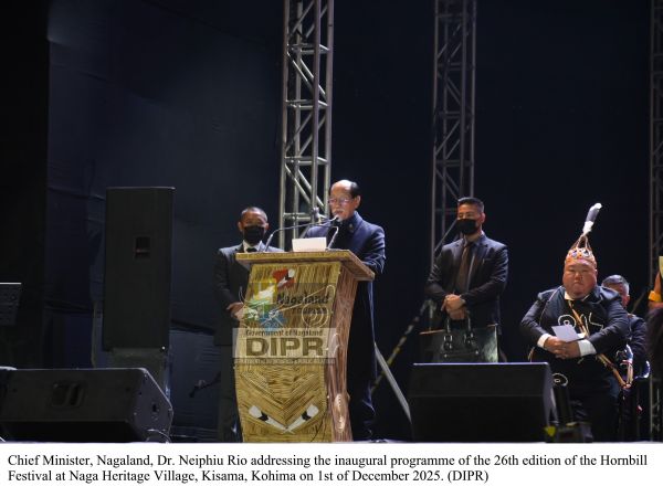 Neiphiu Rio addressing the inaugural programme