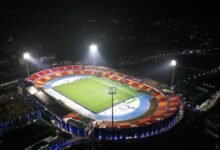 An aerial view of the  JN Stadium in Shillong. Photo sourced