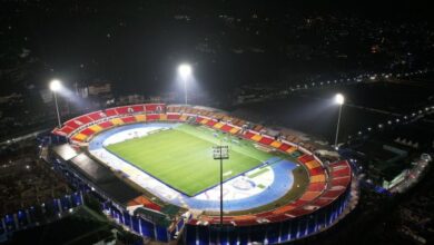 An aerial view of the  JN Stadium in Shillong. Photo sourced