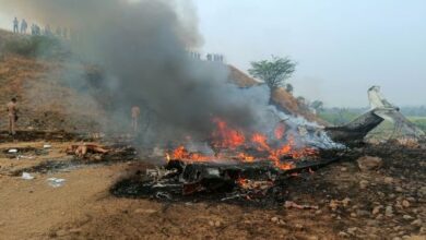 The crash site. Photo courtesy X handle of @kaajukatlee