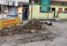 Repair of the damaged pipeline at Bhagirathpura in Indore in progress. Photo by author