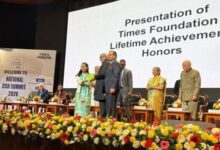 Agatha Sangma receives the honour. Photo sourced