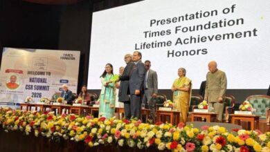 Agatha Sangma receives the honour. Photo sourced