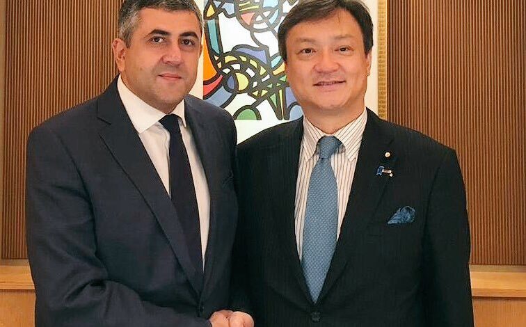 Japanese minister Horii Iwao (right). Photo courtesy from the X post of @UNWTO