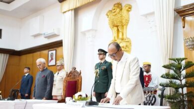 Yumnam Khemchand Singh takes oath in Manipur on February 5