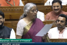 A video grab of Nirmala Sitharaman from a post on X.